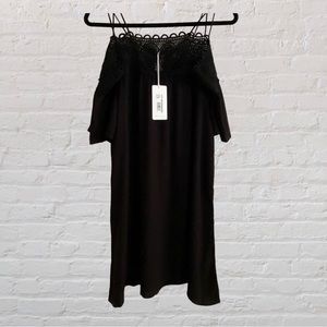 151. KOY RESORTWEAR Black Open-Shoulder Dress - NWT Size Medium